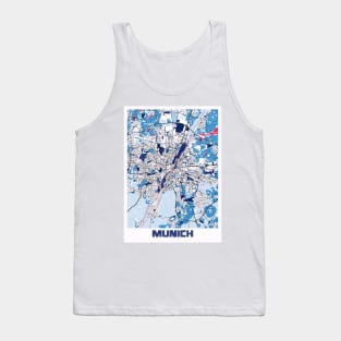 Munich - Germary MilkTea City Map Tank Top